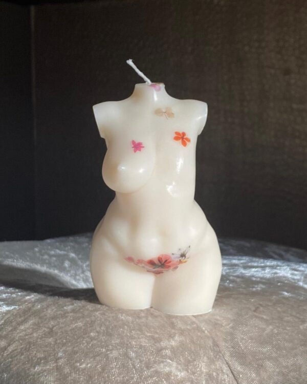 she curvaceous left mastectomy ivory/floral 9cm