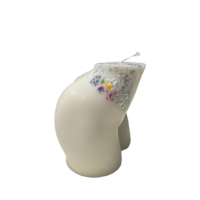 she derriere ivory with silver & floral embellishment 11cm