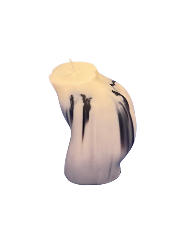 she derriere ivory with black marble 11cm