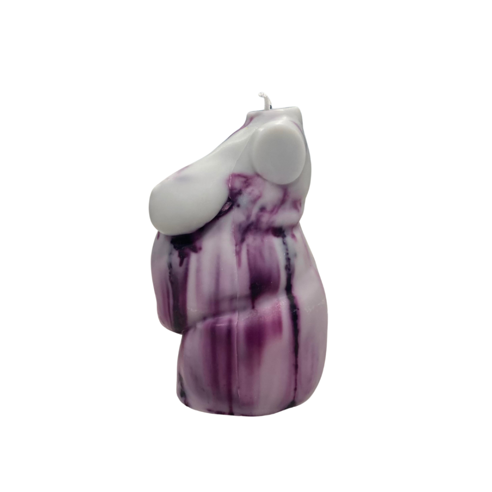 she voluptuous grey with purple marble 12cm