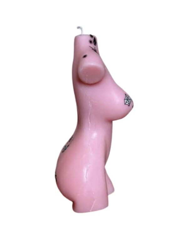 she statuesque pink with halloween decoration 14cm