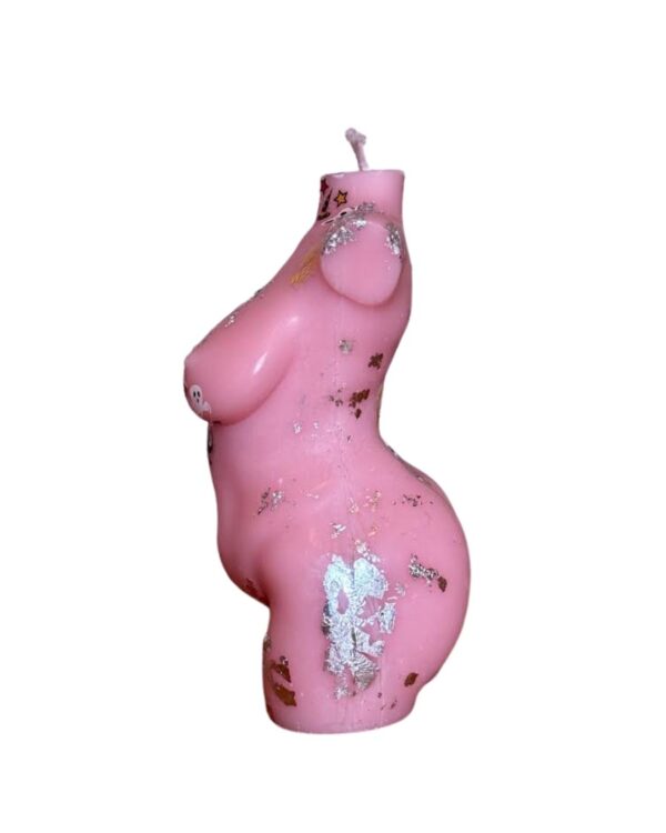 she curvaceous pink with cartoon halloween decoration 9cm